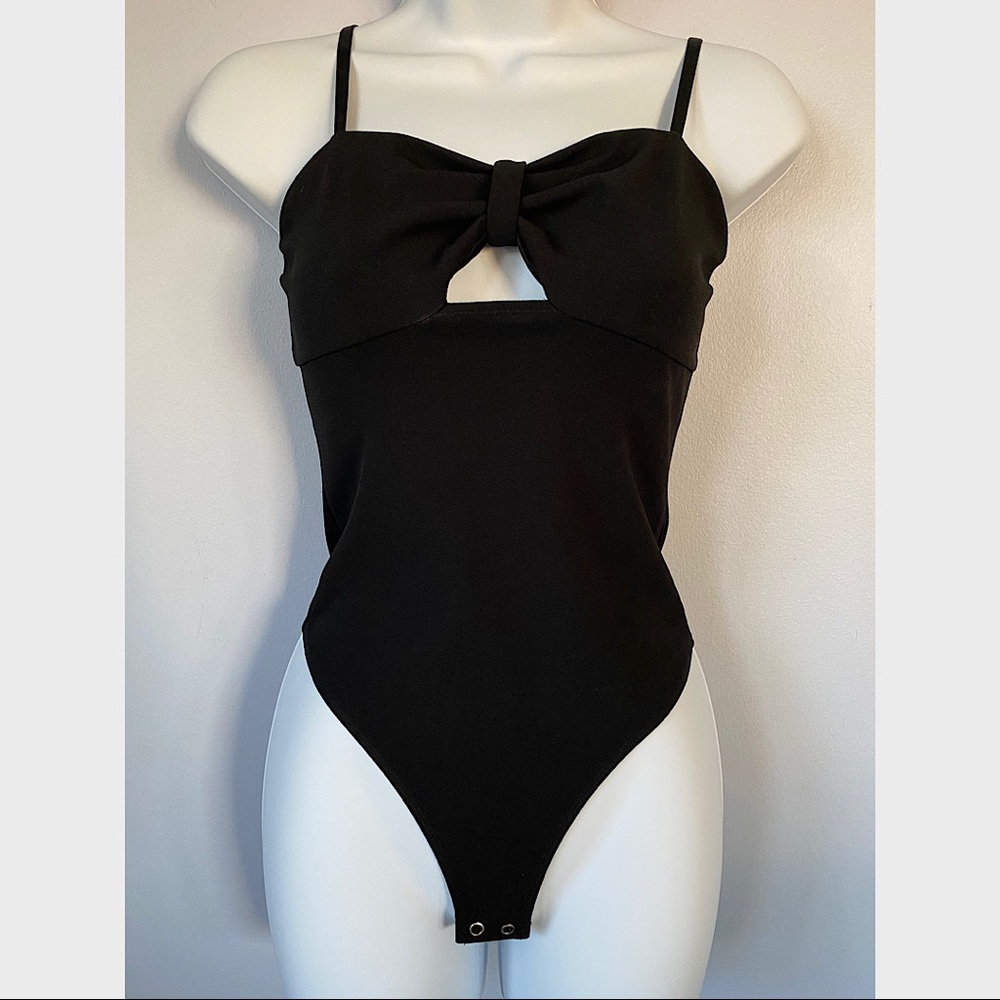 Cinch Cut Out Thong Bodysuit